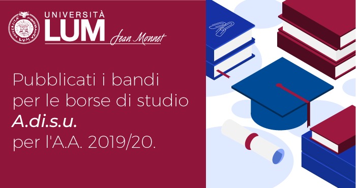 Lum Pubblicati I Bandi Per Le Borse Di Studio A Di S U Per L A A 2019 20