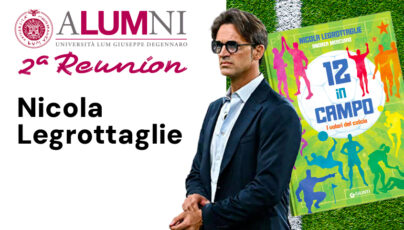 LUM Alumni: il 19 dicembre la presentazione del libro “12 in campo” di Nicola Legrottaglie