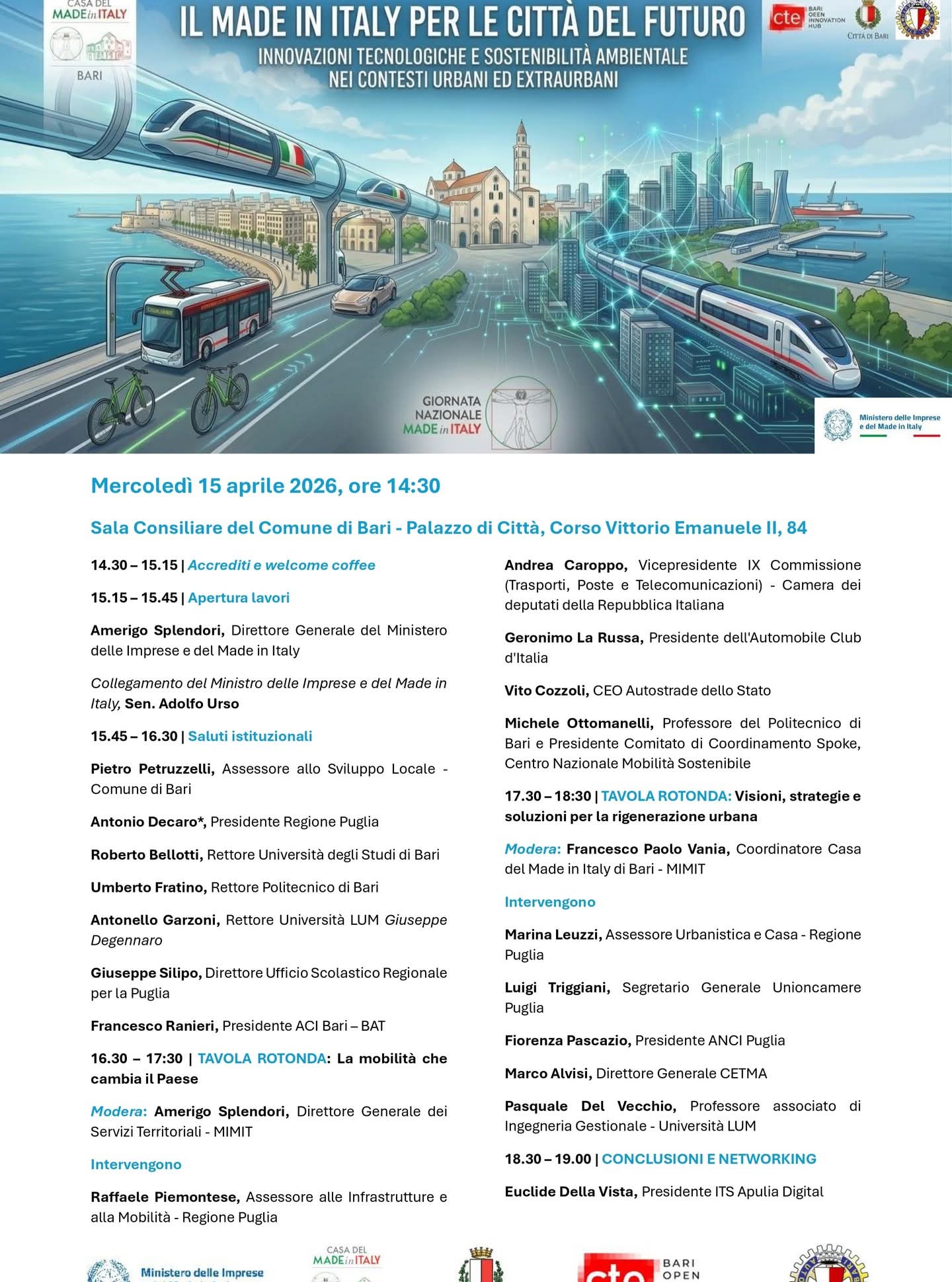 Il Rettore Garzoni durante i saluti istituzionali