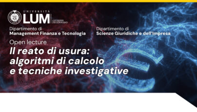 Open lecture sul reato di usura: algoritmi di calcolo e tecniche investigative