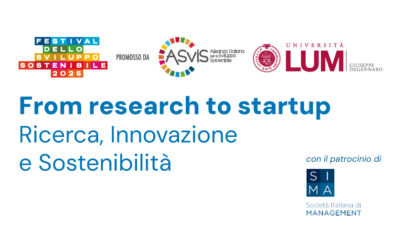 “From research to startup”: alla LUM un confronto su ricerca, innovazione e sostenibilità