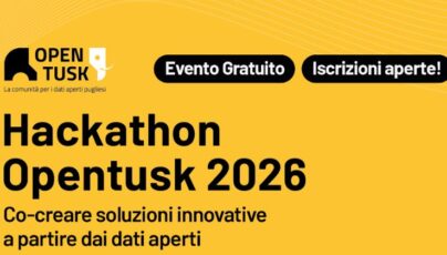 Hackathon Opentusk 2026: aperte le iscrizioni all’evento finale dedicato agli Open Data