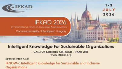 IFKAD 2026: la LUM protagonista della conferenza internazionale sulla conoscenza e l’innovazione